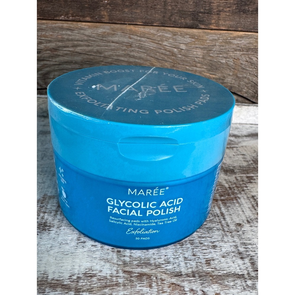 Maree Glycolic Acid Facial Polish Exfoliating Pads 50ct Sealed MSRP $26
